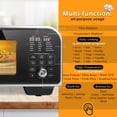 thumbnail image 3 of LMVVC Professional Electric Indoor Pizza Oven, Silver, 1800 W, Digital Temperature Controls, 3 of 8