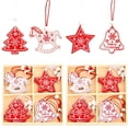 thumbnail image 1 of Adornos para árboles de Navidad 24 piezas colgantes de Navidad de madera Decoración de Navidad colgantes de madera Árbol de Navidad Adornos de madera para árboles de Navidad para decoración de Navidad Adepaton LKX-2038, 1 of 9