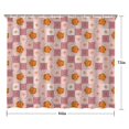 thumbnail image 5 of Pioneer Flower Floral Print Pattern Shower Curtain 84"x72", Bathroom Decorative Shower Curtain Set with 12 Hooks, Waterproof Washable, 5 of 6