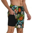 thumbnail image 3 of Fotbe Balls Men’s Swim Trunks Quick Dry Swim Shorts Board Shorts with Mesh Lining-XX-Large, 3 of 9