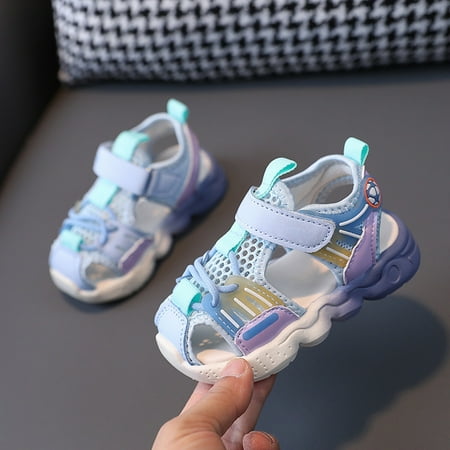 

Gubotare Sandals Baby Girl Fashion Girls and Toddlers Freya Gladiator Sandal (Blue 8)