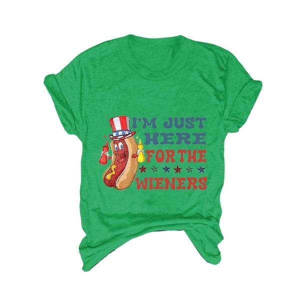 Blusas de Manga Corta para las Mujeres Divertido Impreso Cuello Redondo Tee, Vintage Humor Gráfico Blusas de Primavera para las Mujeres