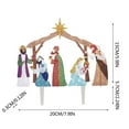 thumbnail image 7 of colcolo Holy Family Nativity Scene Christmas up for Courtyard Patio B, 7 of 7