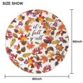 thumbnail image 6 of Its Fall Yall Leaves Pattern Round Tablecloth 60" X 60",Wrinkle Wipeable Table Cloth for Kitchen Dining Room Picnic Patio Party, 6 of 6