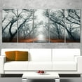 thumbnail image 1 of Design Art Mystic Road in Forest Landscape Photo Canvas Print, 1 of 2