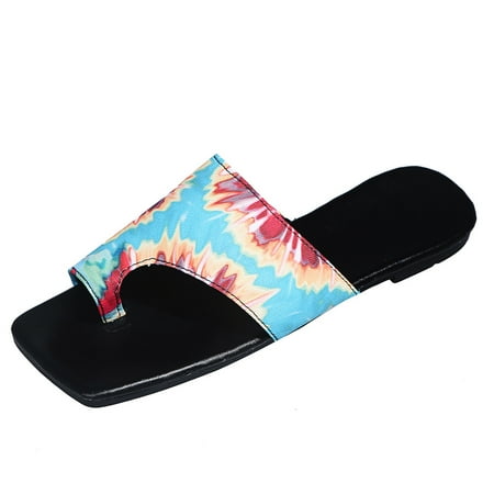 

Youmylove Women Slide Slippers Fashion Casual Multicolor Outdoor Flat Slippers Outdoor Beach Shoes Stylish Female Cozy Daily Walking
