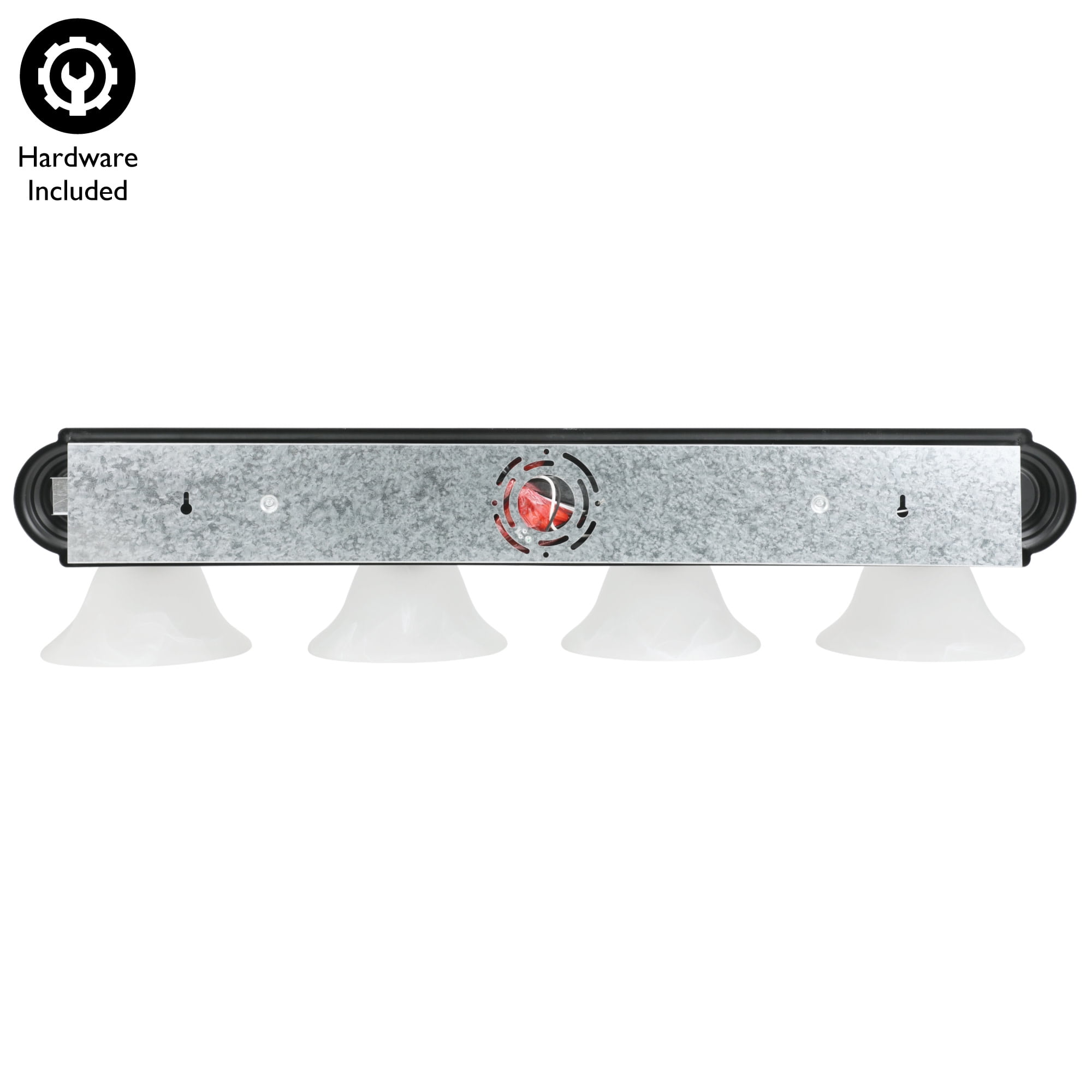 Design House Millbridge 4-Light Dimmable Wall or Vanity Light, Matte Black