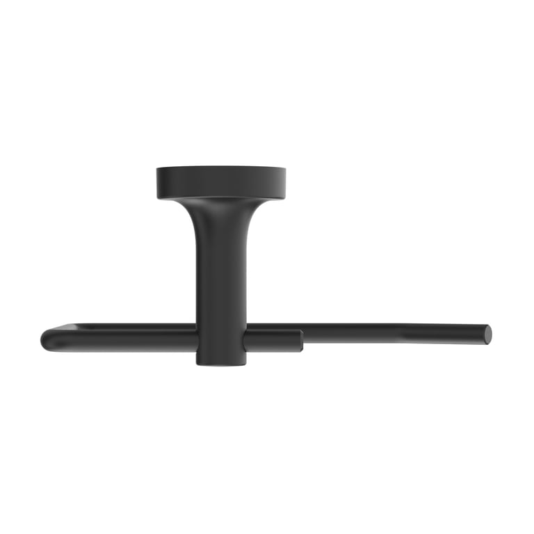 Clean Modern Toilet Paper Holder, Matte Black photo 5