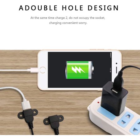 Usb 2 0 Male To Dual Female Charging Extension Cable Furniture Nightstand Usb Charging Port Panel Mount Cable Walmart Canada