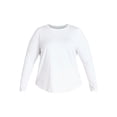 thumbnail image 5 of Terra & Sky Women's Plus Size Crewneck Tee with Long Sleeves, Sizes 0X-5X, 5 of 5