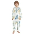 thumbnail image 2 of Vzayyk 4T-14Y Size Aviliable Cozy One-Piece Footless Sleeper Pajama Cute Sea Animals Set Vector, 2 of 8
