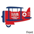 thumbnail image 3 of Big Dot of Happiness Taking Flight - Airplane - Shaped Thank You Cards - Vintage Plane Party Thank You Note Cards with Envelopes - Set of 12, 3 of 7
