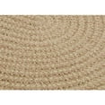 thumbnail image 3 of 10' Yellow And Beige Round Handmade Braided Area Throw Rug, 3 of 4