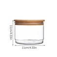 thumbnail image 3 of Caja de almacenamiento de alimentos, contenedor de polvo de vidrio, lata sellada multifuncional a prueba de humedad, hogar, cocina, restaurante, Organizadores de utensilios de cocina 11*11*6cm Bewildely HA066917-01, 3 of 6