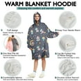 thumbnail image 5 of Wearable Oversized Blanket,Star Fairy Princess Pattern Wearable Blanket Hoodie for Adults,Cozy Hooded Blankets with Super Pockets,Super Warm Fuzzy Pullover for Women & Men, 5 of 6