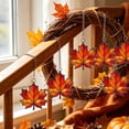 thumbnail image 4 of Maple Leaf Fall Ornaments, 3.14 Inch Colorful Window Hanging Decorations, Home Wall Decor for Indoor Outdoor Use, 4 of 6