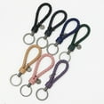 thumbnail image 4 of Justharion Braided Woven Rope Keychain Cute Wear-resistant Exquisite Waterproof Durable Key Chain Car Keyring Holder Metal Jewelry Purple 3.3*9cm, 4 of 6
