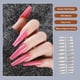 thumbnail image 5 of Soidarity 24 Uds uñas postizas CoffinPress-on diseño barniz Extra largas puntas de uñas artificiales suministro de manicura accesorios para Arte de uñas blanco, 5 of 6