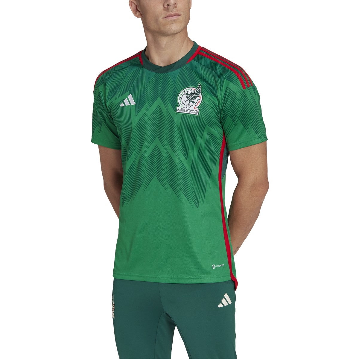 adidas Mexico 22 Home Jersey Men's, Green, Size S