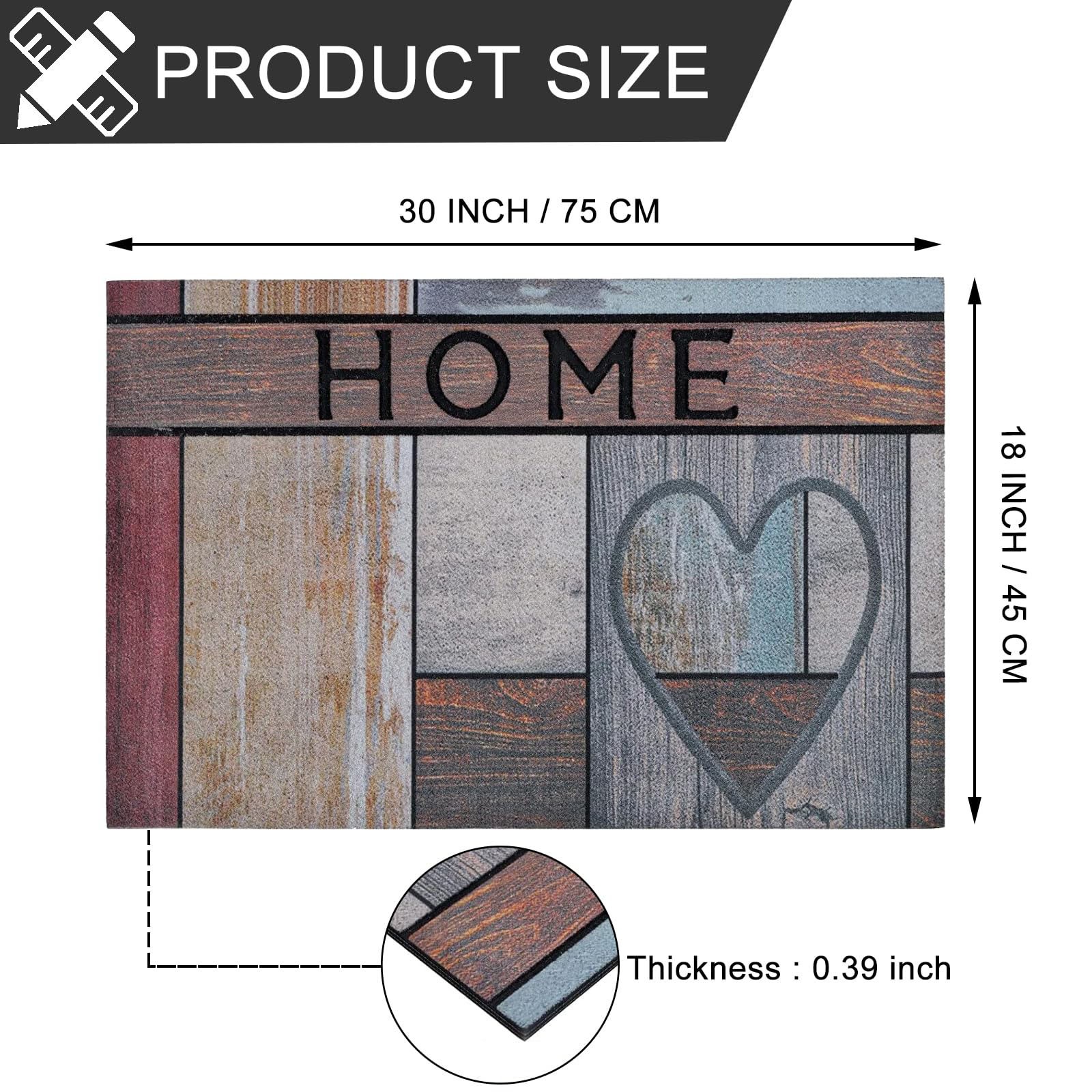 Fimeskey Carpet Outdoor Front Door Welcome Mat For Home Entrances Outdoor Entrance Mats Exterior Entrance Mats