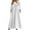 White, variant on QUYUON Women’s Pockets Midi Dress Summer Casual Button Short Sleeve Crew Neck Flowy Dress Pleated A-Line Maxi Beach Sun Dress Style A-135 Holiday Wedding Guest Mid-Length Dresses