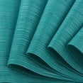 thumbnail image 4 of Plastic Placemats,Non Slip Washable Placemats for Dining Table Wipe Clean Table Mats Set of 6(Cyan Blue), 4 of 6