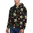 thumbnail image 3 of Rateoe Bees Pattern Mens Hoodie, Pullover Hooded Sweatshirt, Kangaroo Pocket Hoodie Ideal for Daily Wear, Travel and Home-4X-Large, 3 of 7