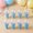 C003- Blue, variant on Ice Cream Party Decorations Clear Plastic Containers 8 Pc Blue Candy Containers Birthday Party Favors Plastic Storage Boxes