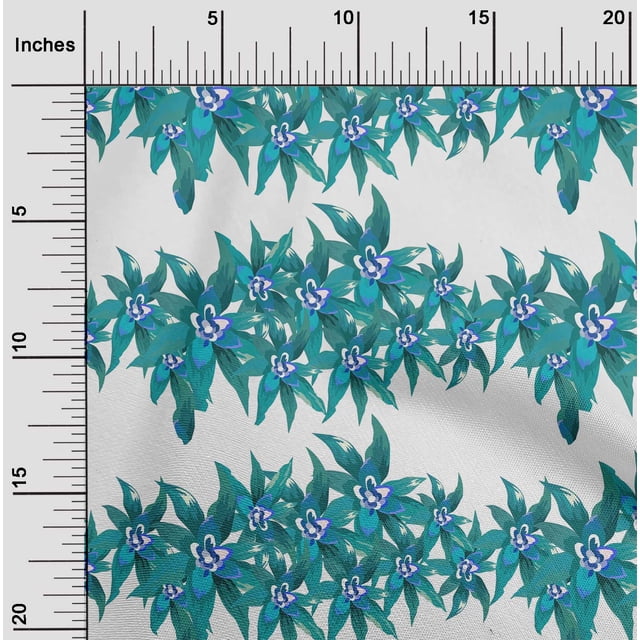 oneOone Viscose Chiffon Fabric Flower Artistic Decor Fabric Printed BTY 42 Inch Wide