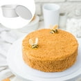 thumbnail image 3 of OULII 6 Round Removable Bottom Anodized Aluminum Cake Pan For Baking Non Stick For Chocolate Cakes And Desserts, 3 of 8