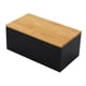 thumbnail image 5 of Caja de almacenamiento de escritorio, organizador de maquillaje, contenedor para artículos diversos con tapa Tapa plana negra, 5 of 9