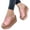 Pink, variant on Platform Sandals for Women Memory Foam Wedges Sandal Backless Slip on Slides Shoes Size 6.5
