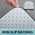 thumbnail image 6 of Buganda Memory Foam Bathroom Rugs, Absorbent Non-Slip Bath Mat for Bathroom, Soft Washable Bath Rug, 24"×47", Dark Grey, 6 of 9