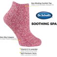 thumbnail image 2 of Dr. Scholls Womens American Lifestyle Spa Low Cut Gripper Socks 2 Pair PNK/W, 2 of 2