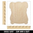 thumbnail image 2 of Cute Little Pig Sitting Wood Shape Unfinished Piece Cutout Craft DIY Projects - 6.25 Inch Size - 1/8 Inch Thick, 2 of 7