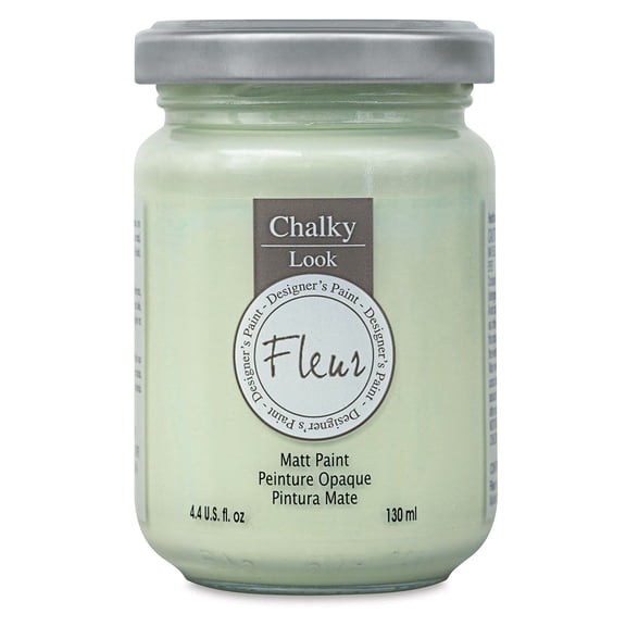 Fleur Chalky Look Paint - Miami Milk, 4.4 oz jar