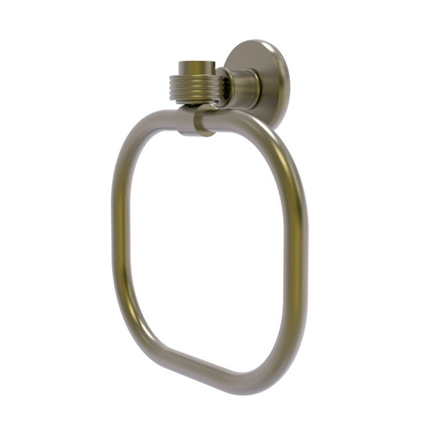 Continental Collection Towel Ring with Groovy Accents
