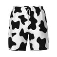 thumbnail image 4 of Lsque Mens Swim Trunks Milk Cow Pattern - Bathing Suit Compression Liner - Beach Swim Shorts Swimwear - (S-3XL) - Stretch Quick Dry -Large, 4 of 9