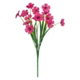 thumbnail image 2 of Artificial Violet Flowers Bouquet, Realistic Faux Purple Blooms for Home Wedding, No-Maintenance Silk Flowers with Bendable Stems for Table Vase Decor, Lavender 1BOUQUET, 2 of 6