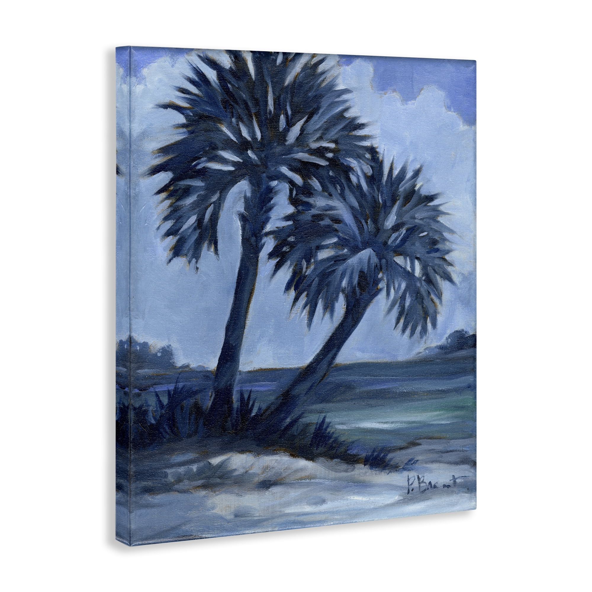 Stupell Industries Impressions Of Palms Landscape & Nature Painting Wrapped Canvas Art Print Wall Art, 30 x 40