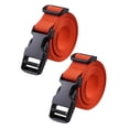 thumbnail image 4 of 2 piezas Carreras de carrito de golf correas de equipaje de nylon Práctico con la hebilla de liberación rápida Viajes de 39 pulgadas tiras de azotes Naranja, 4 of 8