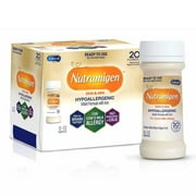 Nutramigen Hypoallergenic Infant Formula From Enfamil - Lactose & Milk Free Ready to Use Liquid 2 fl oz Nursette Bottles (8 cases, 48 bottles) Cow's Milk Allergy Management, Omega 3 DHA, Iron