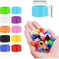 thumbnail image 3 of 100 Pcs Bird Foot Rings Bird Foot Rings Bird Leg Ring Foot Rings For Parrot, For Bird Identification Pigeon Chicken Duck Poultry(multicolor), 3 of 5