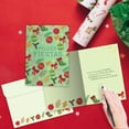 thumbnail image 2 of Tree-Free Greetings Christmas Greeting Card 2 Pack, 5 x 7, Fiestas Pattern (GT69315), 2 of 5