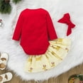 thumbnail image 3 of RIJOPUTY Christmas Outfit 2t Boy Boys 4t Christmas 4t Girls Christmas 5t Girls Clothes Girls Overalls Size 7-8 Trendy Toddler Girl Outfits Baby Boy, Red 0-3 Months, 3 of 9