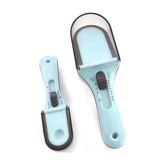 Adjustable Plastic Measuring Spoon Set for Precise Cooking and Baking Needs