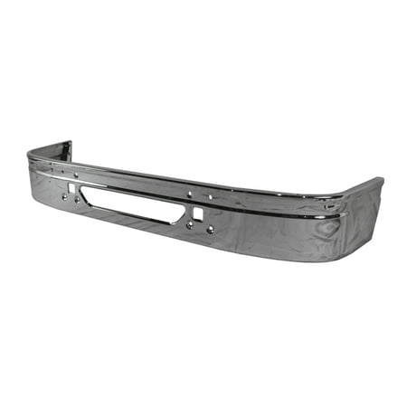 Heavy Duty Chrome Steel Bumper Compatible w/International 9100 SBA 1998-1999 9100i SBA 2000-2003 - Replaces 3502-239-C Navistar 172.2 Automann 564.55017 S18988