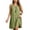 Green, variant on ClodeEU Plus Size Women's V Neck Sleeveless Mini Dress,Casual Summer Loose Dress Black,Women's Plus XXL