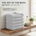 thumbnail image 6 of RIVERSIDE Hand Towel 6 Pack 16x28 Soft and Quick Dry Cotton Towels for Home Gym & Spa - White, 6 of 8