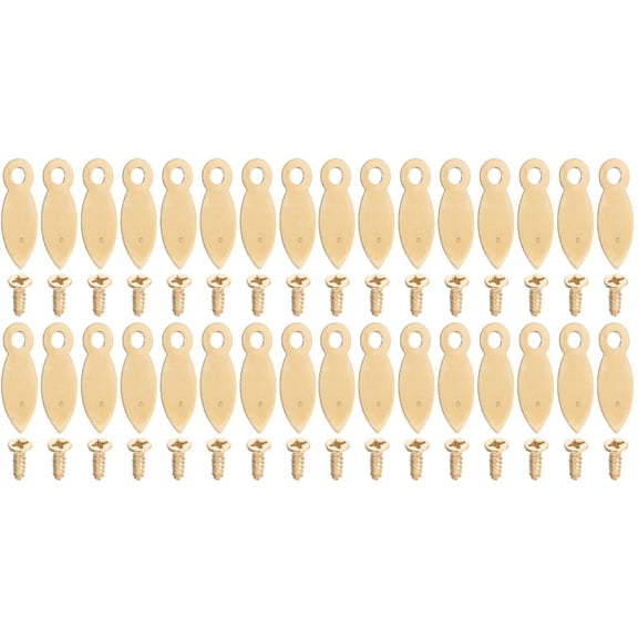 FENGGUIQU Heavy Duty Metal Photo Frame Fasteners, Golden, Easy to Install, 200Pcs